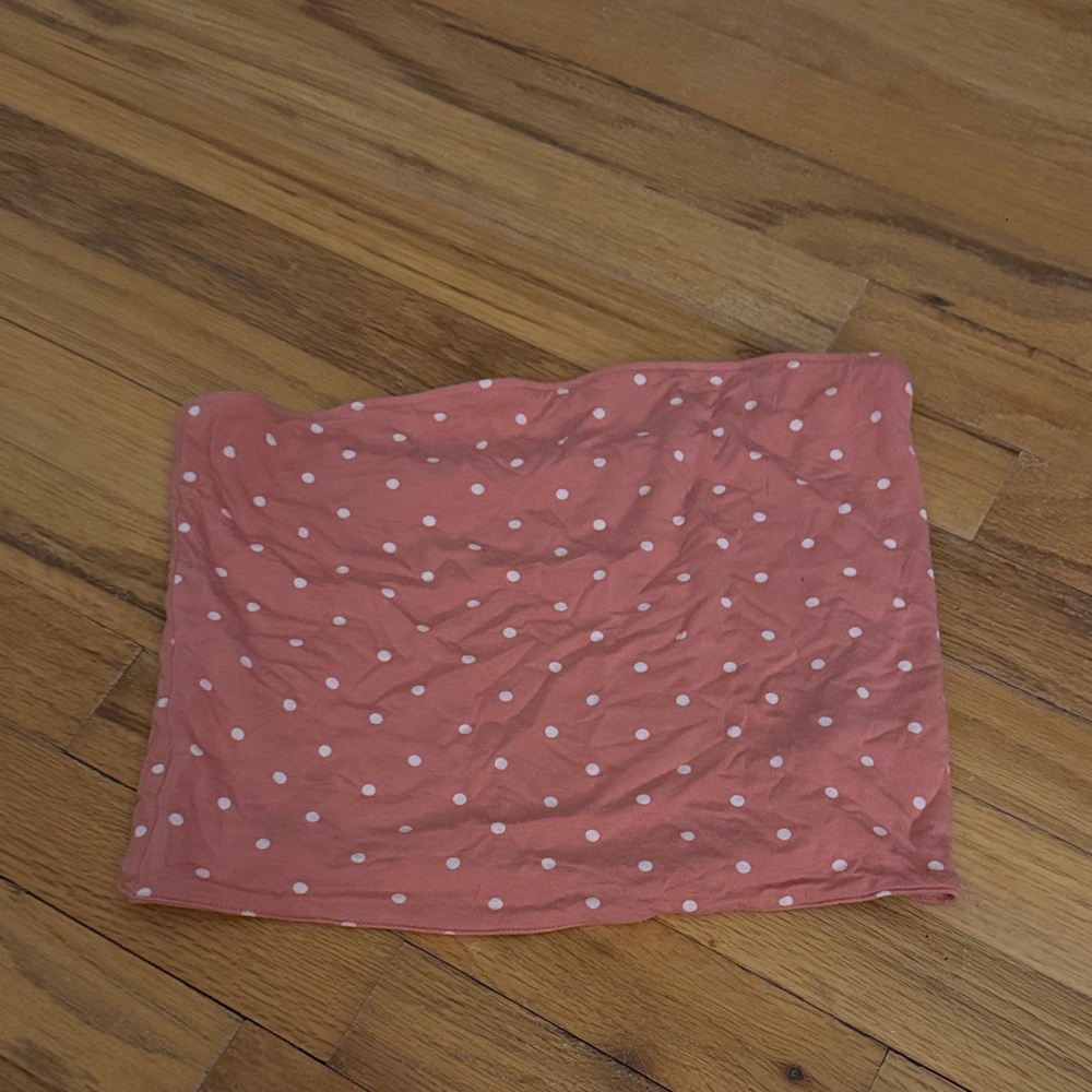 American eagle polka dot crop tube top